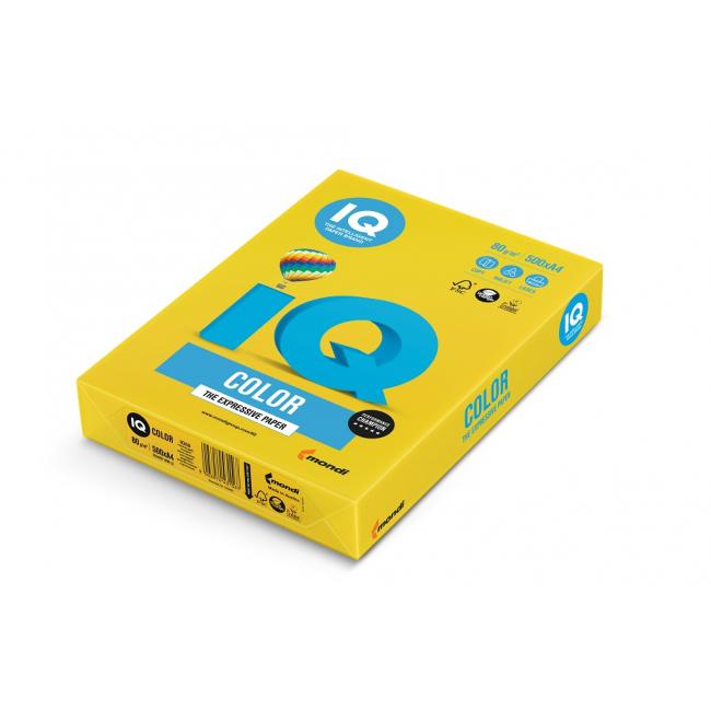 [PA001174] Barevný papír IQ color intenzivně žlutý IG50, A4, 160g