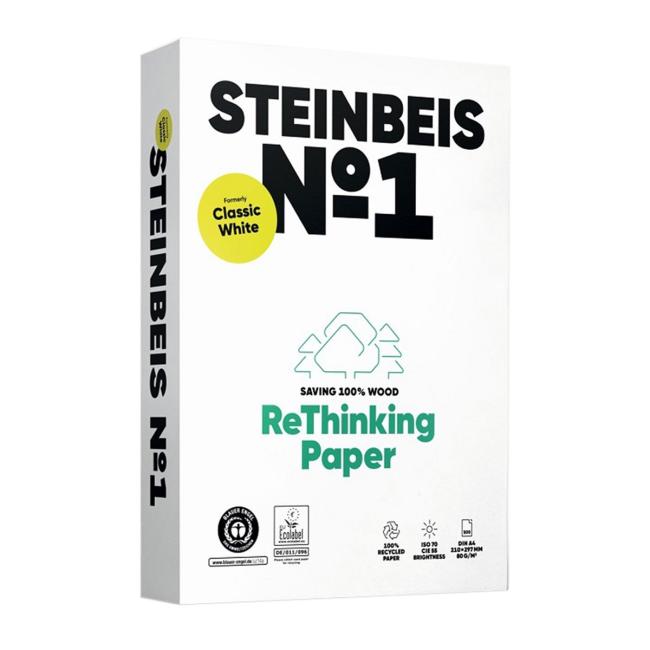 Kopírovací papír Steinbeis №1 recyklovaný A3, 80g CIE 55