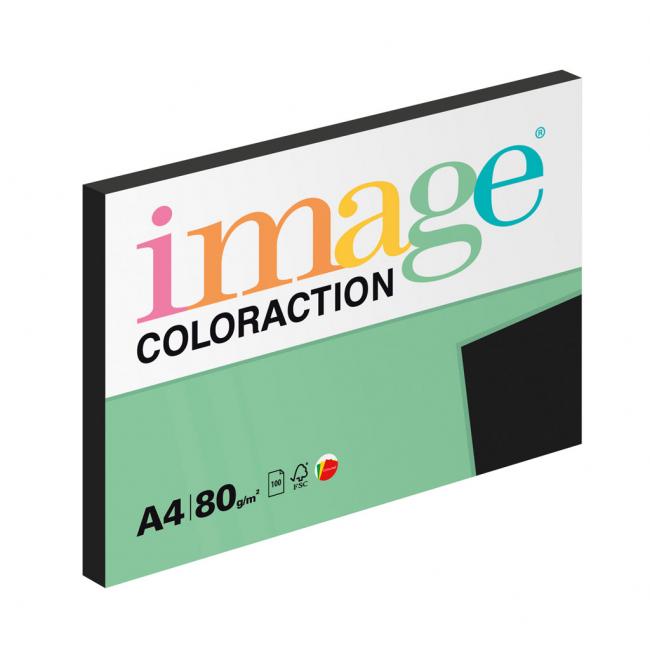 [PA486037] Barevný papír Image Coloraction, A4, 80g, černý, 100 archů