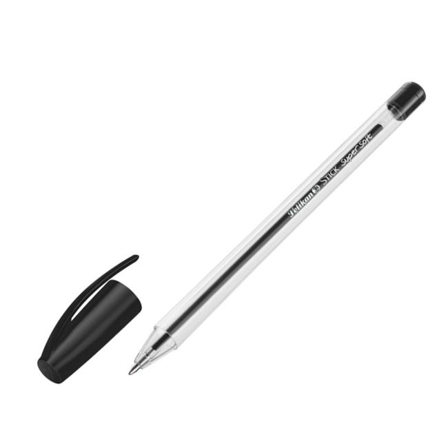 Kuličkové pero Pelikan Stick super soft černé 50ks