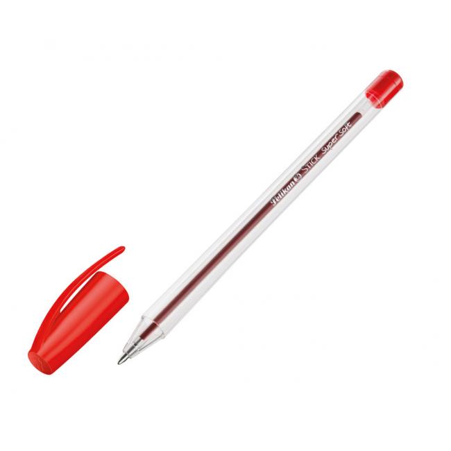 Kuličkové pero Pelikan Stick super soft červené 50ks