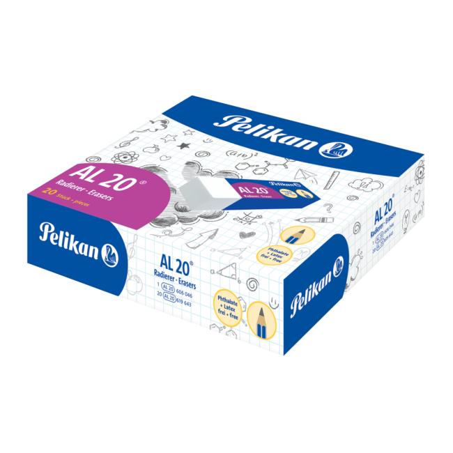 [PE619643] Guma Pelikan AL 20 bílá 20 ks