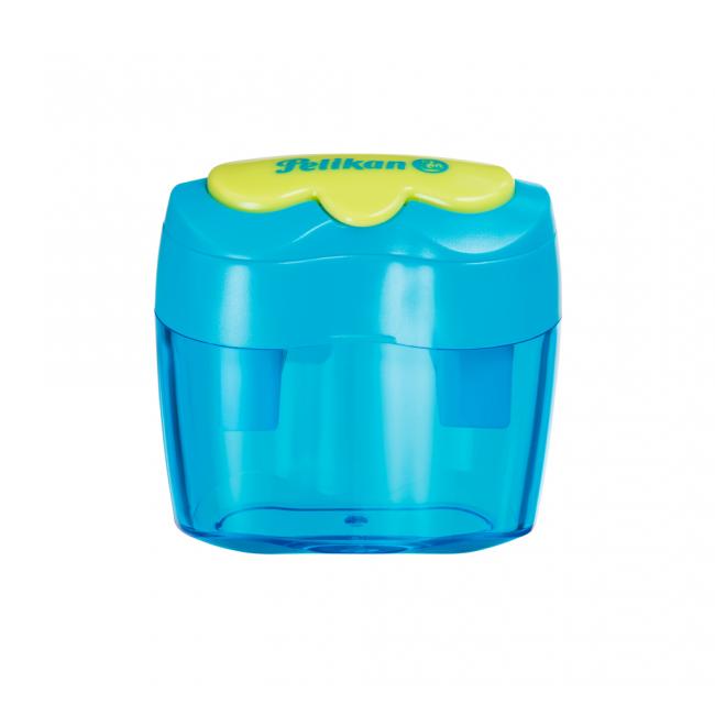 [PE700702] Struhadlo Pelikan Flower plastové se 2 otvory modré