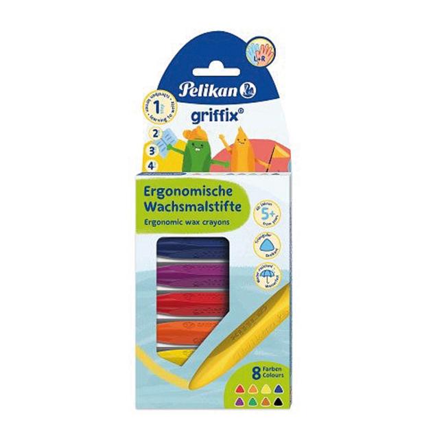 [PE700832] Voskové pastelky Pelikan Griffix 8S trojhranné