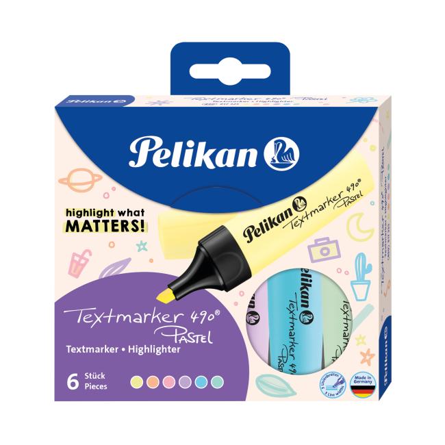 [PE817325] Sada zvýrazňovačů Pelikan 490 6S pastelové