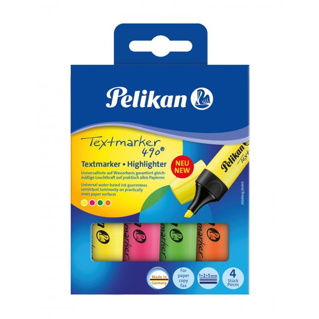 Sada zvýrazňovačů Pelikan 490 4S