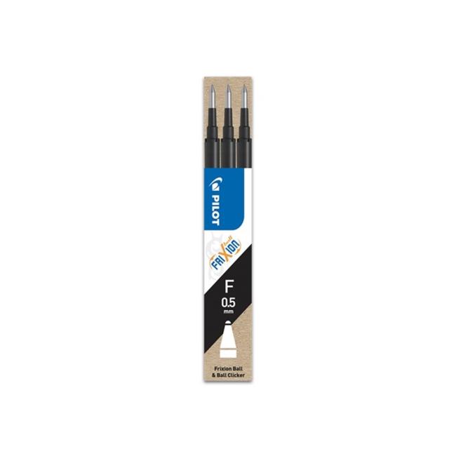 Náhradní náplň do gumovacího rolleru PILOT Frixion 0,5 mm černá, 3 ks