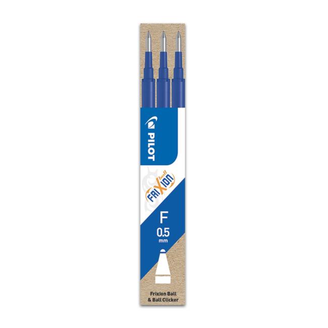 Náhradní náplň do gumovacího rolleru PILOT Frixion 0,5 mm modrá, 3 ks
