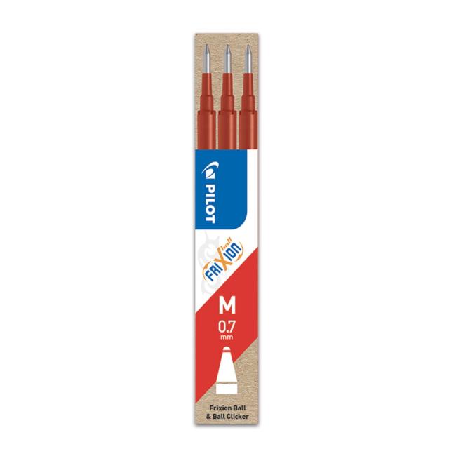 Náhradní náplň do gumovacího rolleru PILOT Frixion 0,7 mm červená, 3 ks
