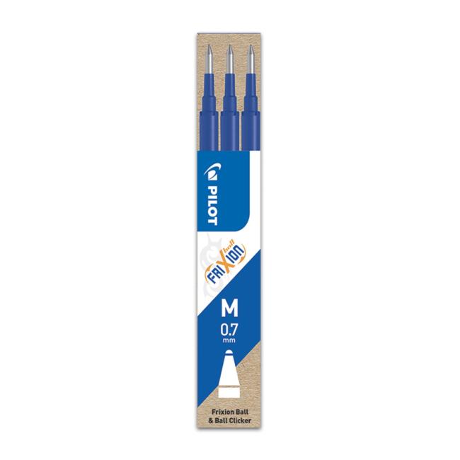Náhradní náplň do gumovacího rolleru PILOT Frixion 0,7 mm modrá, 3 ks