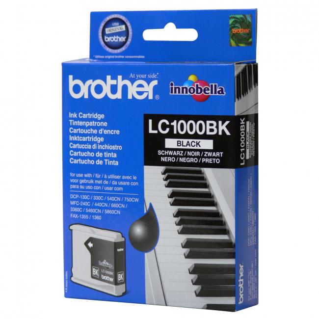 Inkoustová náplň Brother LC-1000 pro DCP-330C/540CN/MFC5460CN black (500 str.)