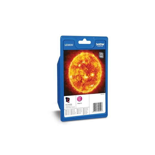 Inkoustová náplň Brother LC-980 pro DCP-145C/165C magenta (300 str.)