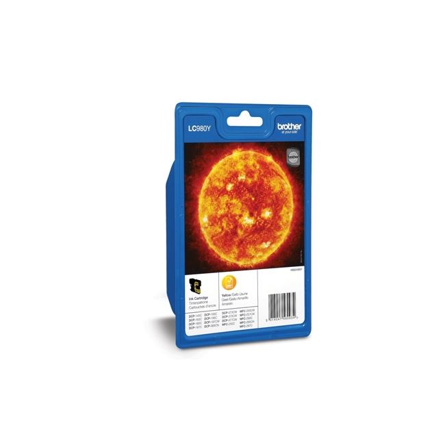 Inkoustová náplň Brother LC-980 pro DCP-145C/165C yellow (350 str.)