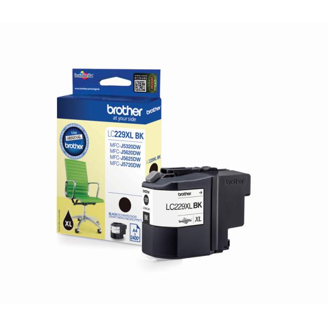 Inkoustová náplň Brother LC-229XL pro MFC-J5320DW/J5620DW/J5720DW black (2.400 str.)