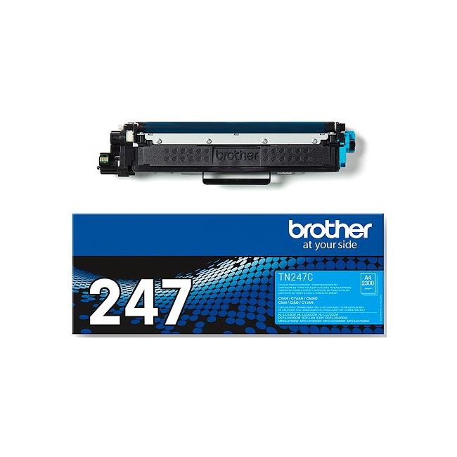 Toner Brother TN-247 pro HL-L3210CW/L3270CDW, DCP-L3510CDW/L3550CDW cyan (2.300 str.)