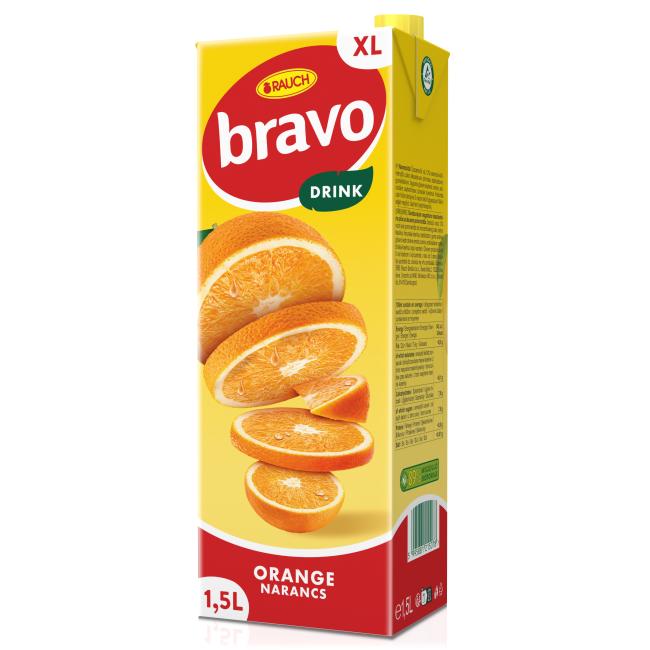 Ovocný nápoj Bravo Pomeranč 1,5 ℓ