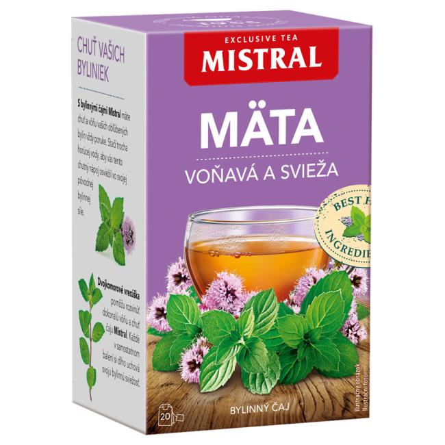 [PT073542] Čaj MISTRAL bylinný máta voňavá a svěží HB 20 x 1,5 g
