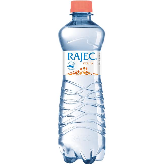 Pramenitá voda Rajec jemně sycená kyslíkem 8 x 0,75 ℓ