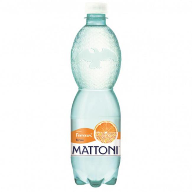 Minerální voda MATTONI ochucená - pomeranč sycená 12 x 0,5 ℓ