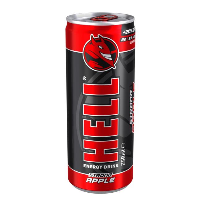 [PT101203] Energetický nápoj Hell Strong Apple 250ml