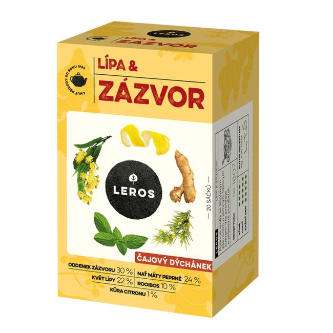 [PT103402] Čaj LEROS bylinný Čajová chvilka lípa & zázvor HB 20 x 2 g