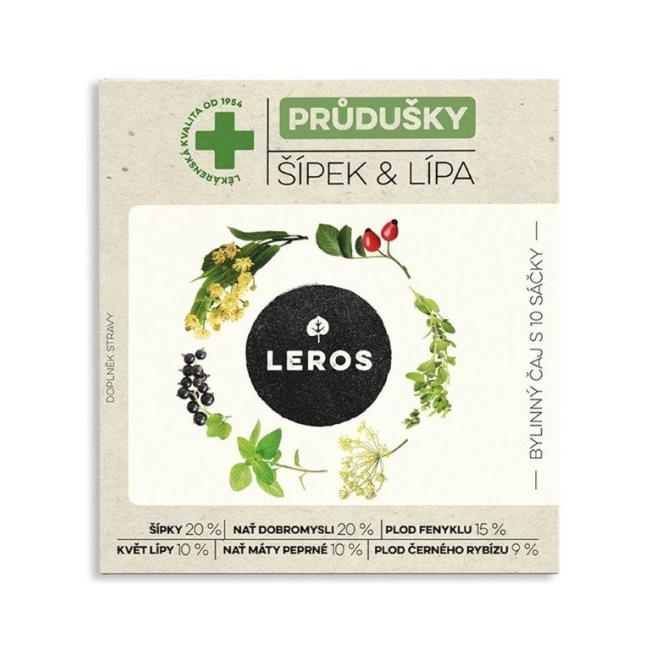 Čaj LEROS bylinný Natur Imunita Vitamin C šipka & lípa HB 10 x 1,5 g