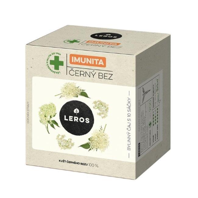 Čaj LEROS bylinný Natur Imunita černý bez HB 10 x 1 g