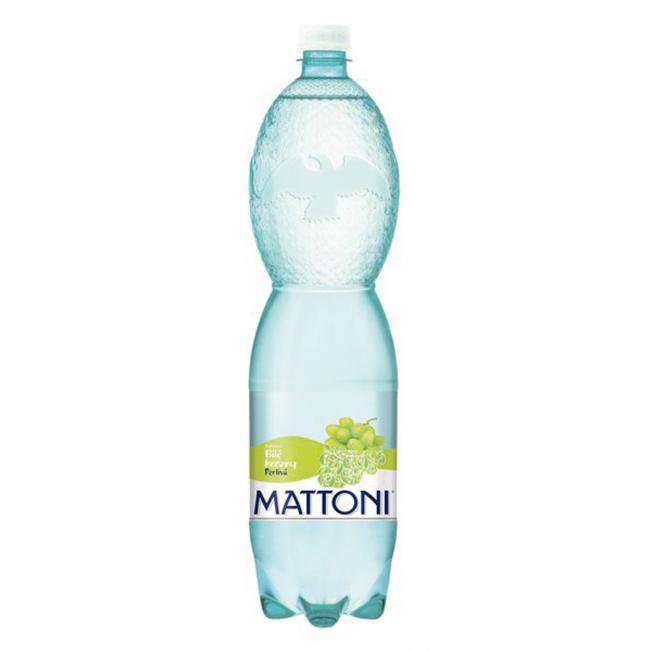 Minerální voda MATTONI ochucená - bílé hrozny sycené 6 x 1,5 ℓ