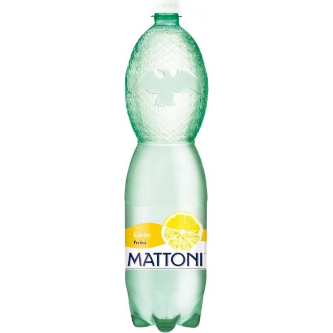 Minerální voda MATTONI ochucená - citrón sycená 6 x 1,5l