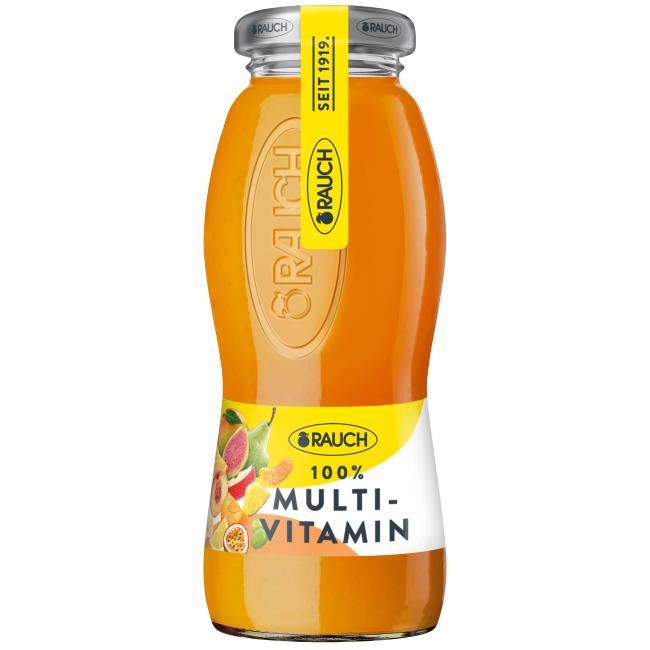 Džus RAUCH Multivitamin 100% 24 x 0,2 ℓ NEVRATNÉ SKLO