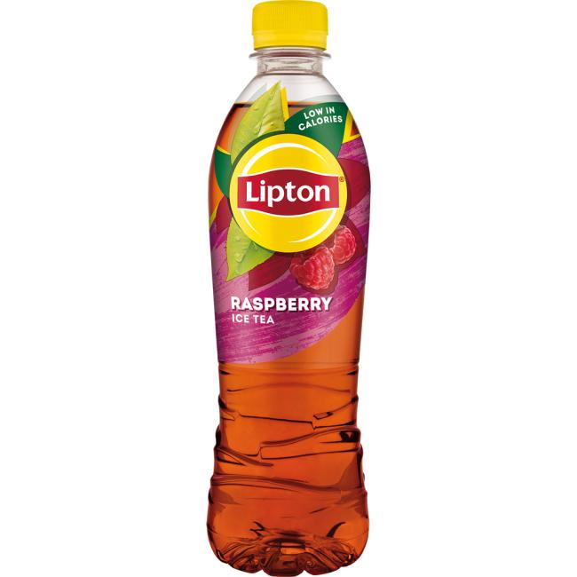 Černý ledový čaj Lipton malina 12 x 0,5 ℓ