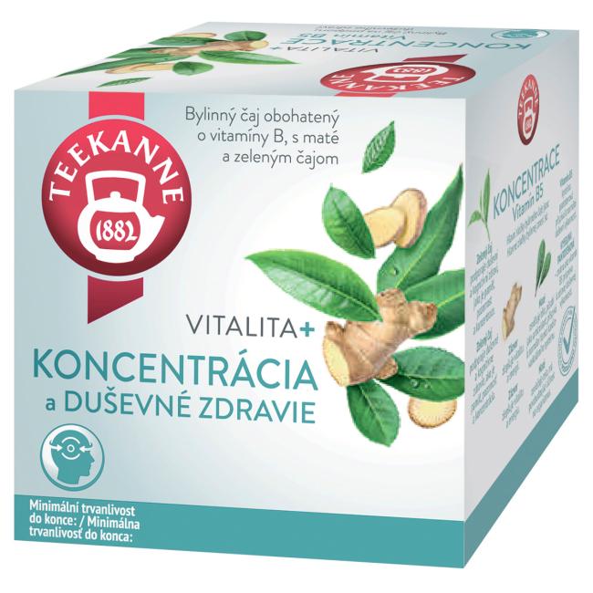 Čaj TEEKANNE Vitalita + Koncentrace (Vitamin B5) 10 x 1,8g