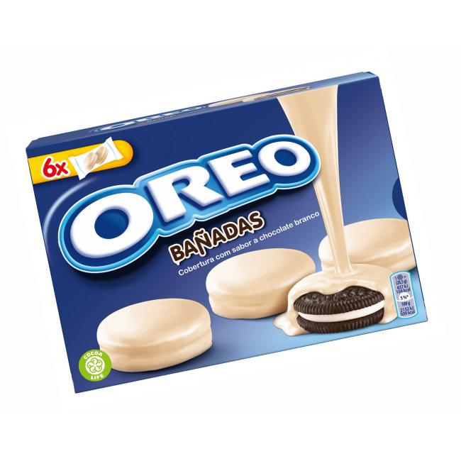 Sušenky OREO Baňadas v bílé čokoládě 246 g