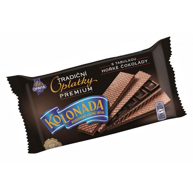 Oplatky Kolonáda Premium - hořká čokoláda 92 g