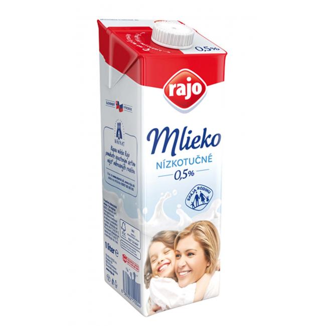 [PT421006] Trvanlivé mléko RAJO nízkotučné 0,5% 1 ℓ
