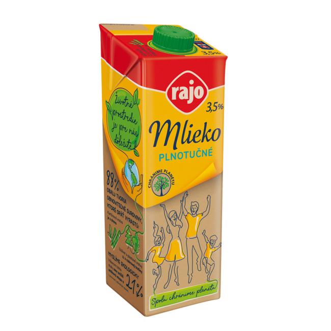[PT421008] Trvanlivé mléko RAJO plnotučné 3,5% 1 ℓ