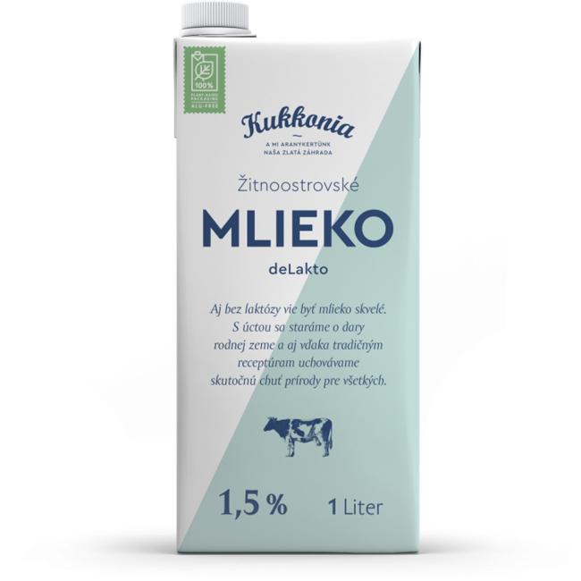 [PT421028] Trvanlivé mléko Žitnoostrovské Kukkonia bezlaktózové 1,5% 1 ℓ