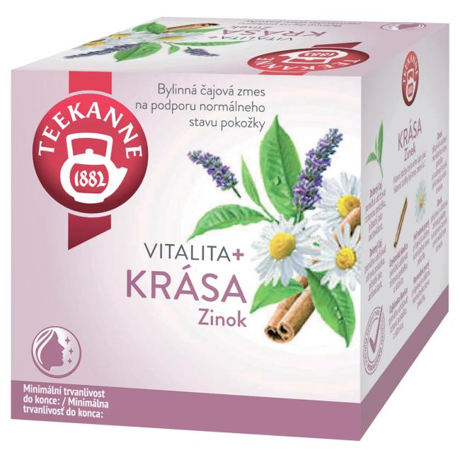 Čaj TEEKANNE Vitalita + Krása (Zinek) 10 x 1,7g