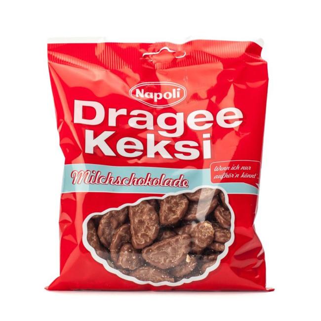 Dragee keksi mléčná čokoláda 165 g