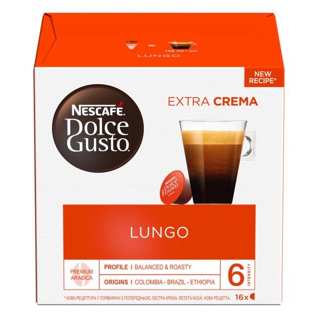 Kávové kapsle DOLCE GUSTO Caffé Lungo (16 ks)