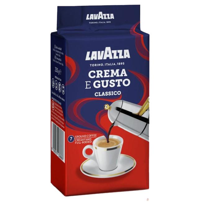 Mletá káva LAVAZZA Crema e Gusto 250 g vakuově balená
