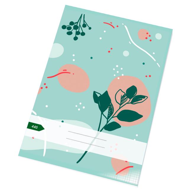 Sešit 445, A4, 40 listů, čtverečkovaný