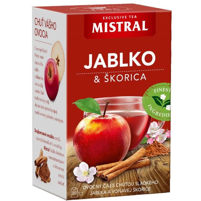 Čaj MISTRAL ovocný Jablko a skořice HB 40 g