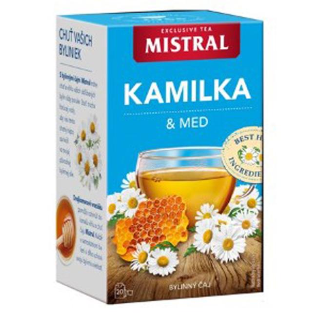 Čaj MISTRAL bylinný heřmánek, med HB 30 g
