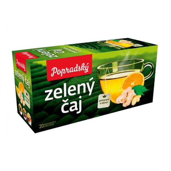 Čaj BOP zelený pomeranč a zázvor 30g
