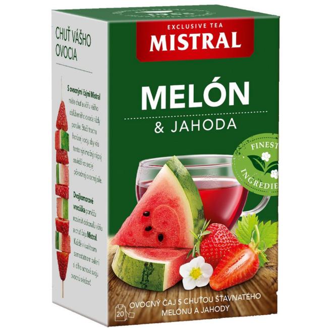 Čaj MISTRAL ovocný meloun jahoda HB 40 g