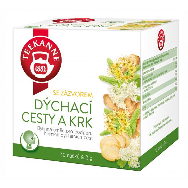 [PT615192] Čaj TEEKANNE hrdlo a dýchací cesty se zázvorem HB 10 x 2g