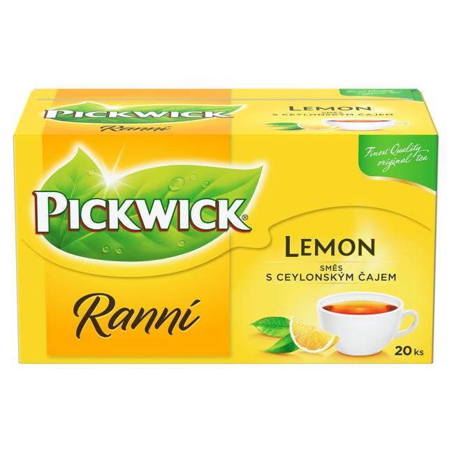 Čaj PICKWICK černý ranní s citronem 25 x 1,75g/ 20 x 1,75g