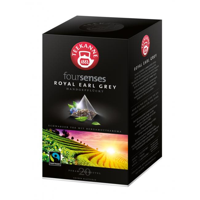 [PT647280] Čaj TEEKANNE FOURSENSES Royal Earl Grey Fairtrade HB 20 x 2,25g