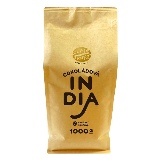 Káva zrnková Zlaté Zrnko Indie 100% arabica 1kg